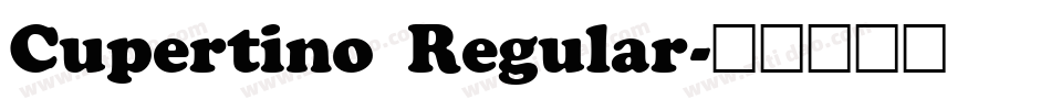 Cupertino Regular字体转换